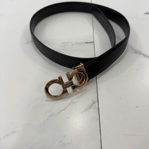 Salvatore Ferragamo Reversible Black Men’s Belt Size 42